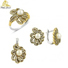 Gümüş Taşlı Set